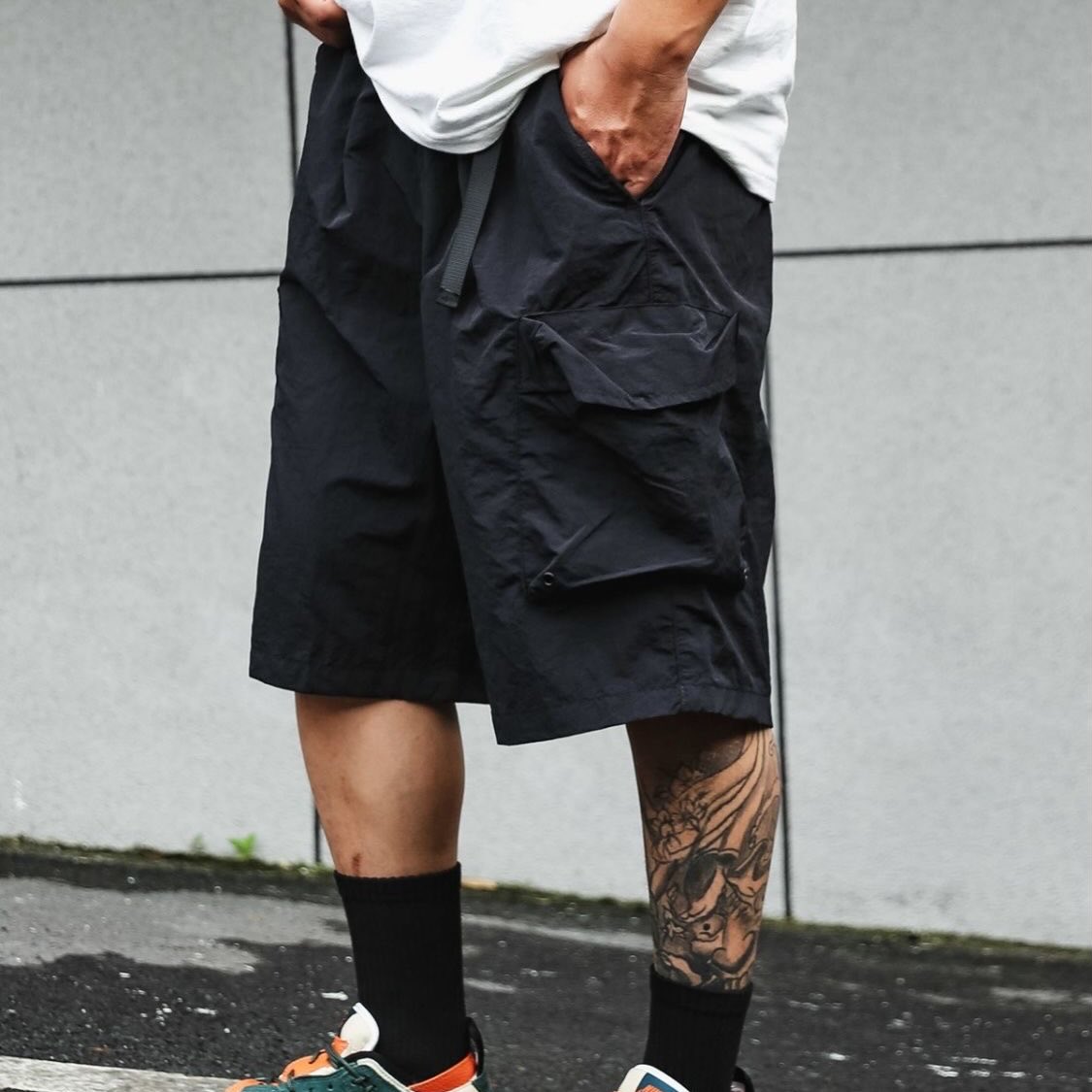 NFBlock Nylon Cargo Shorts Black