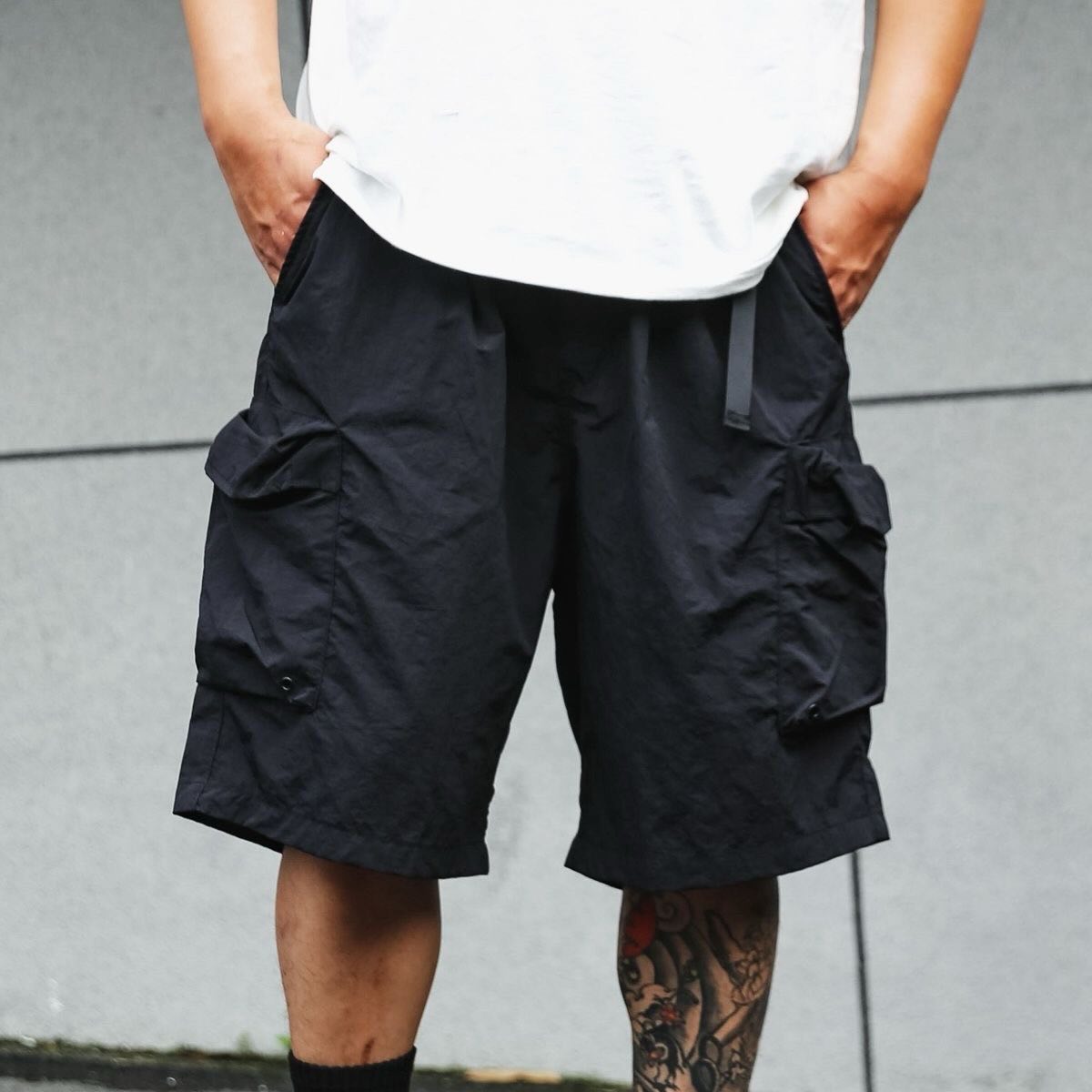 NFBlock Nylon Cargo Shorts Black
