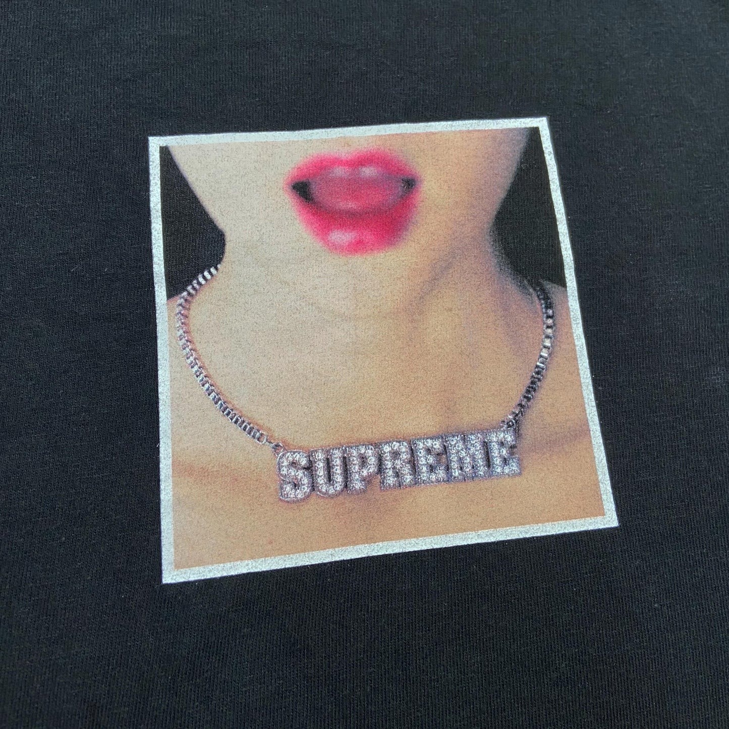 Supreme Necklace Tee Black (Display Item)