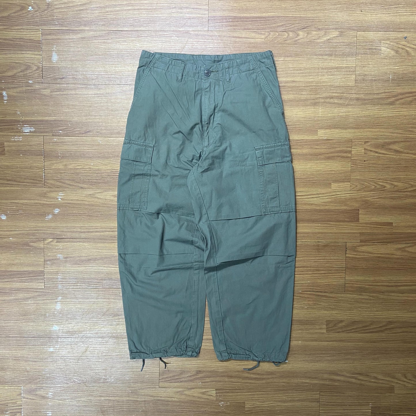 DESCENDANT BUCKET CARGO TROUSERS (Made in Japan) Olive Drab (Display Item)