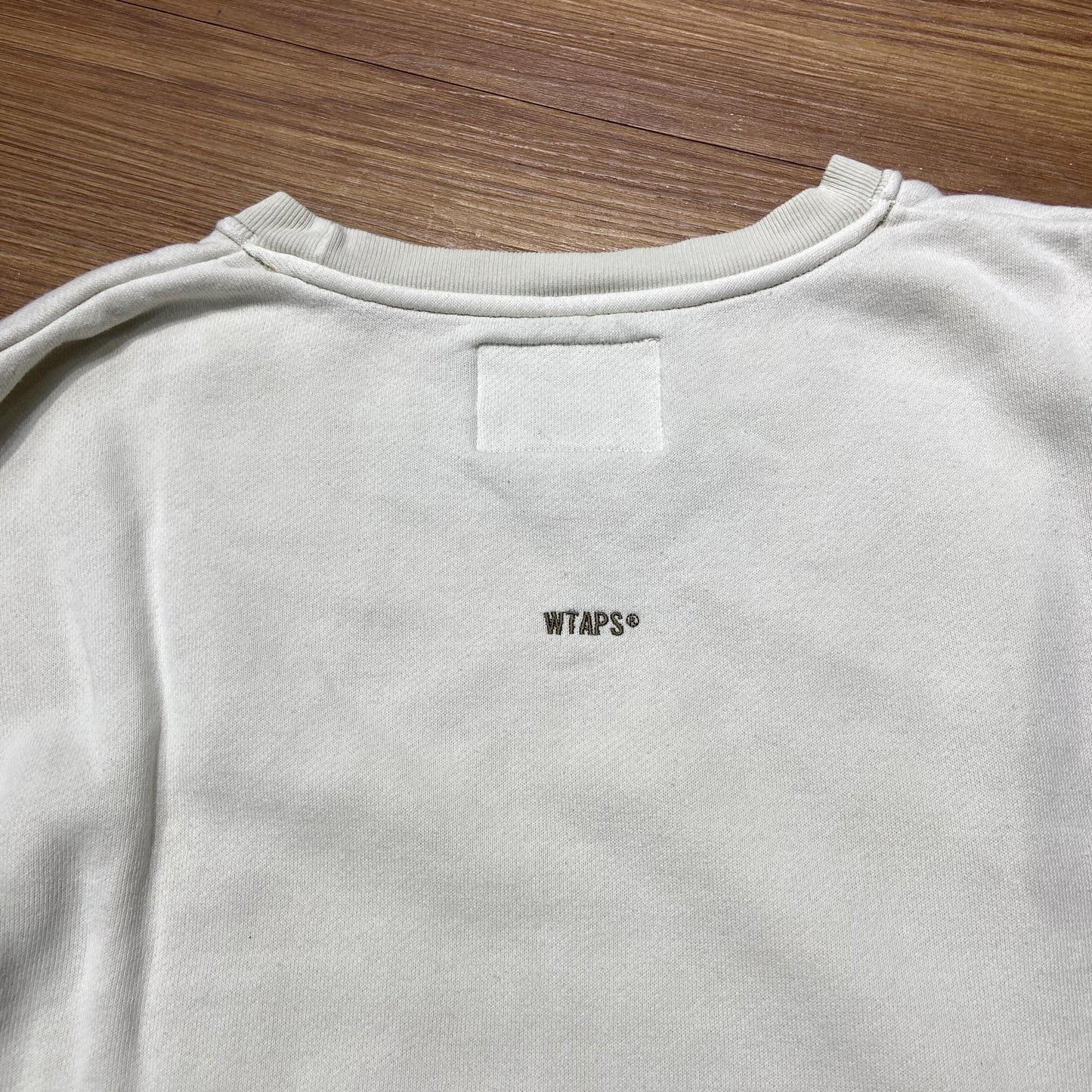 WTAPS BLANK 02 / COTTON. CREWNECK (Made in Japan) Beige (Display Item)