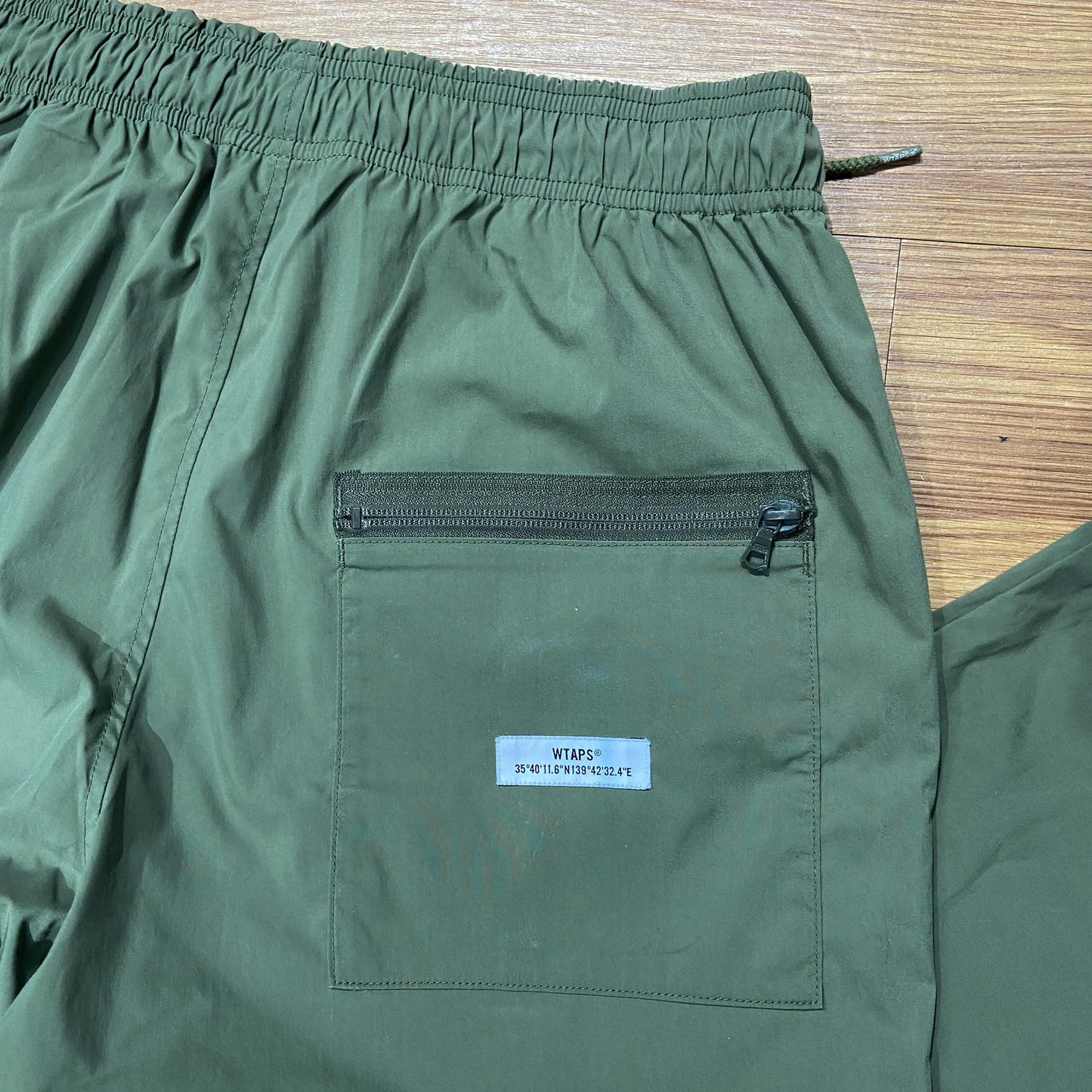 WTAPS SEAGULL 02 NYLON TROUSERS / POLY. WEATHER. FORTLESS (Made in Japan) Olive Drab (Display Item)