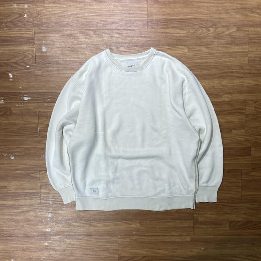 WTAPS BLANK 02 / COTTON. CREWNECK (Made in Japan) Beige (Display Item)