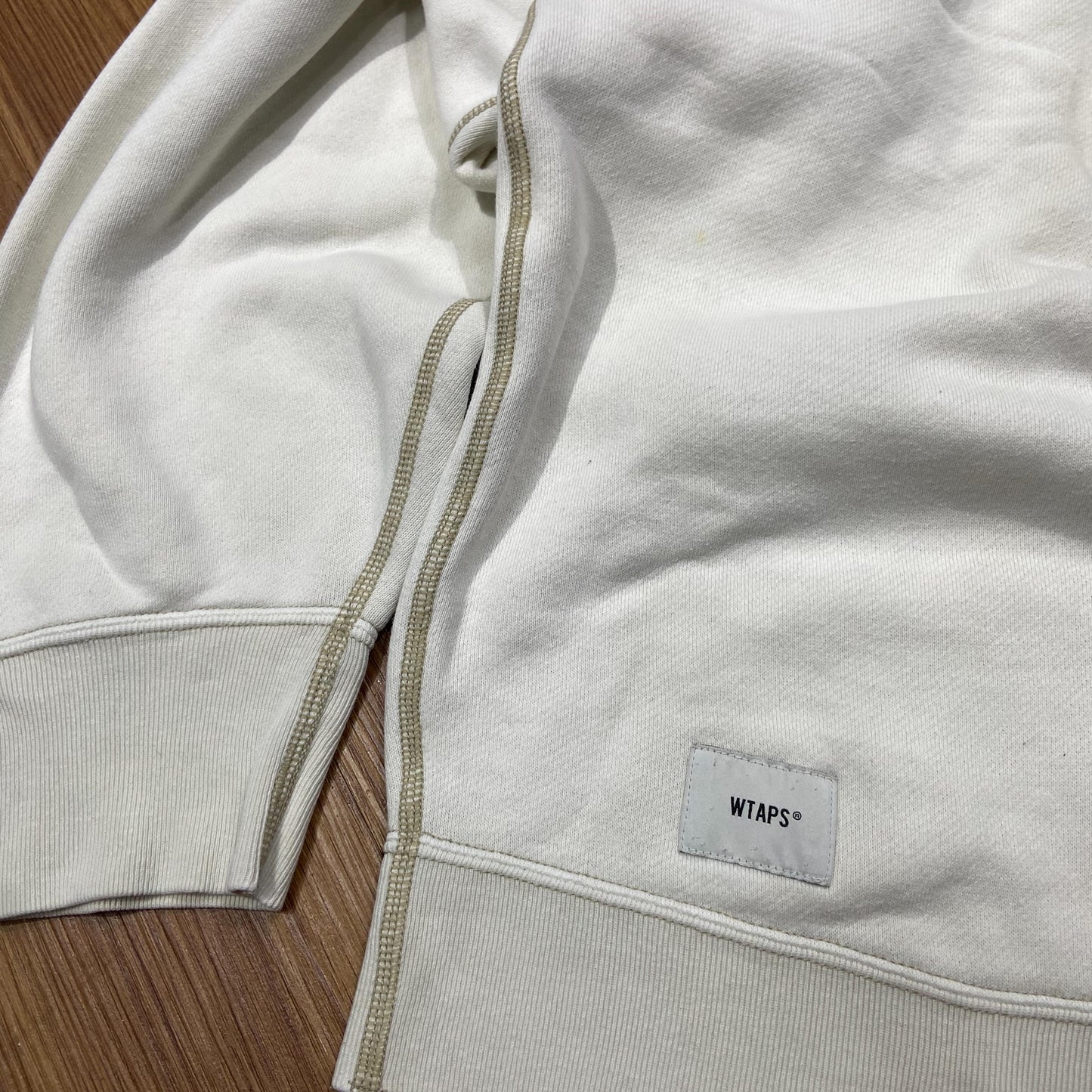 WTAPS BLANK 02 / COTTON. CREWNECK (Made in Japan) Beige (Display Item)