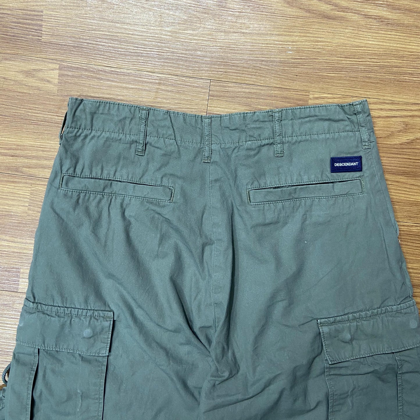 DESCENDANT BUCKET CARGO TROUSERS (Made in Japan) Olive Drab (Display Item)
