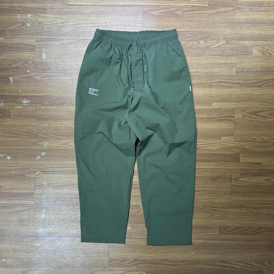 WTAPS SEAGULL 02 NYLON TROUSERS / POLY. WEATHER. FORTLESS (Made in Japan) Olive Drab (Display Item)