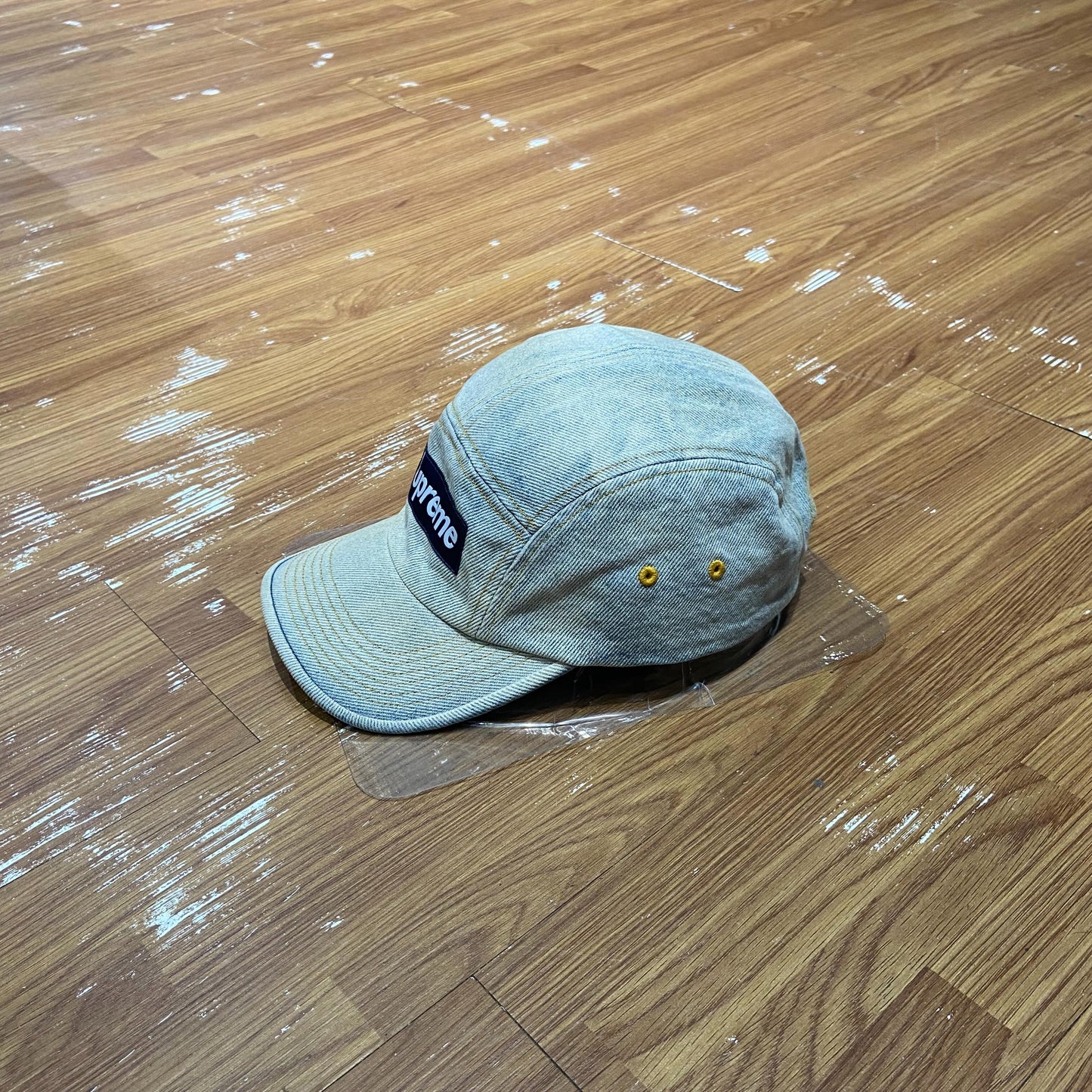 Supreme Washed Chino Twill Camp Cap (Made in USA) Blue Jeans