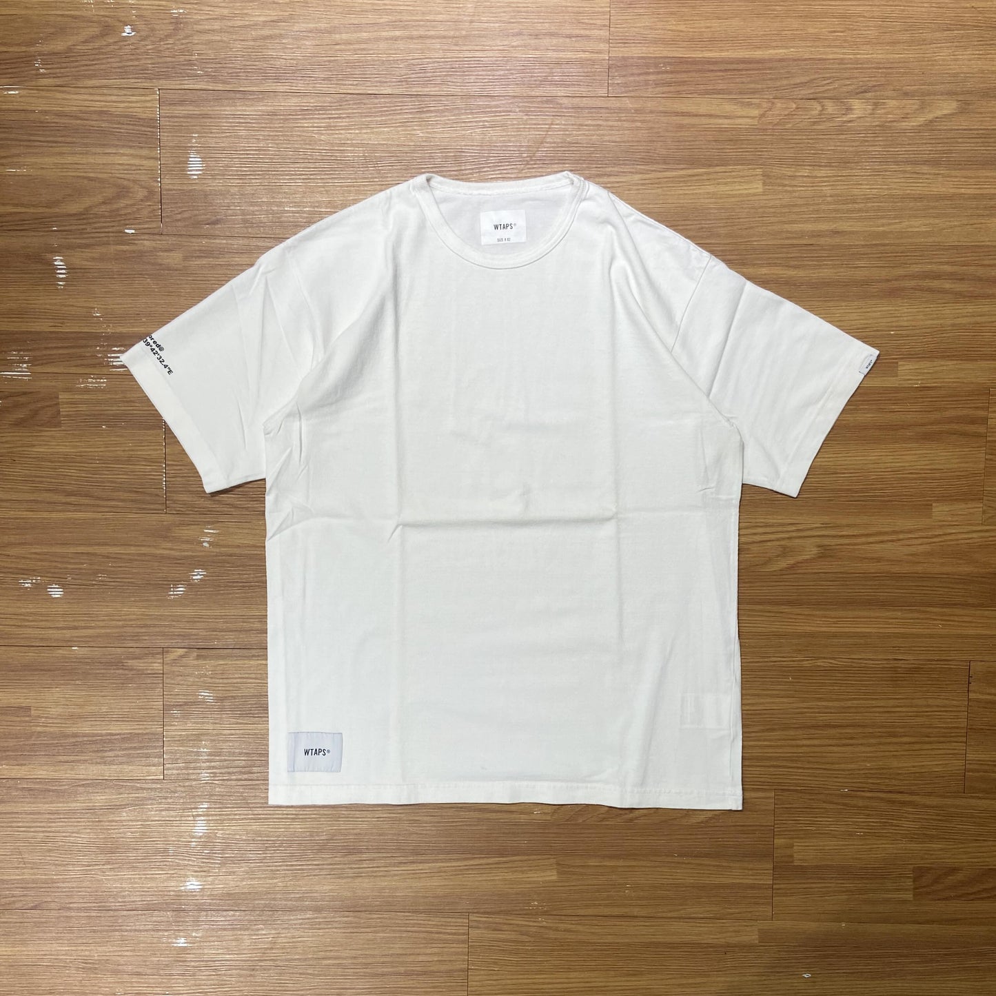 WTAPS FLAT 02 SS / CREWNECK COTTON. (Made in Japan) White (Used)