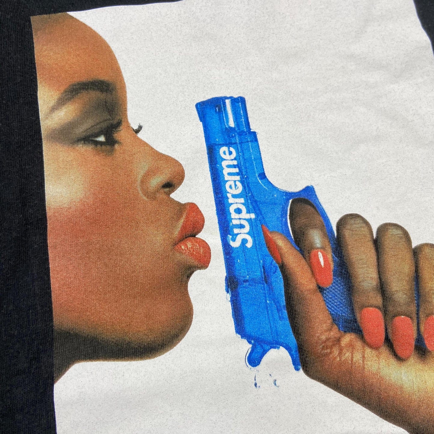 Supreme Water Pistol Tee (Made in USA) Black (Used)
