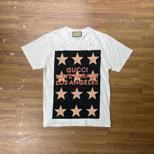 Gucci Love Parade LA Tee (Made in Italy) Ivory (Used)