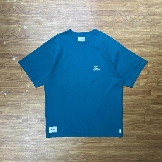 WTAPS LIM SS / TEE. COTTON (Made in Japan) Teal (Display Item)
