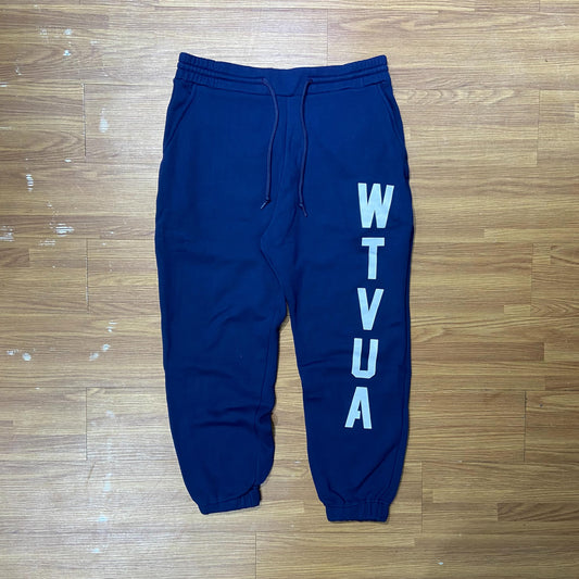 WTAPS STENCIL TROUSERS / COPO. SWEAT (Made in Japan) Navy (Display Item)