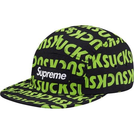 Supreme Suck Camp Cap Black