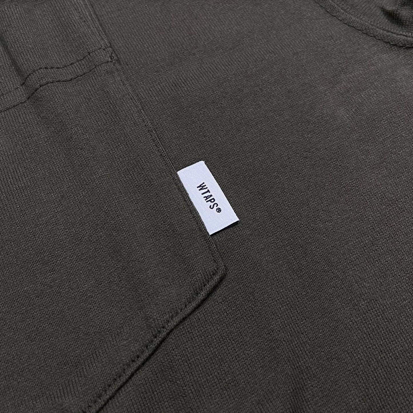 WTAPS BLANK SS / TEE. COTTON (Made in Japan) Olive Drab (Display Item)