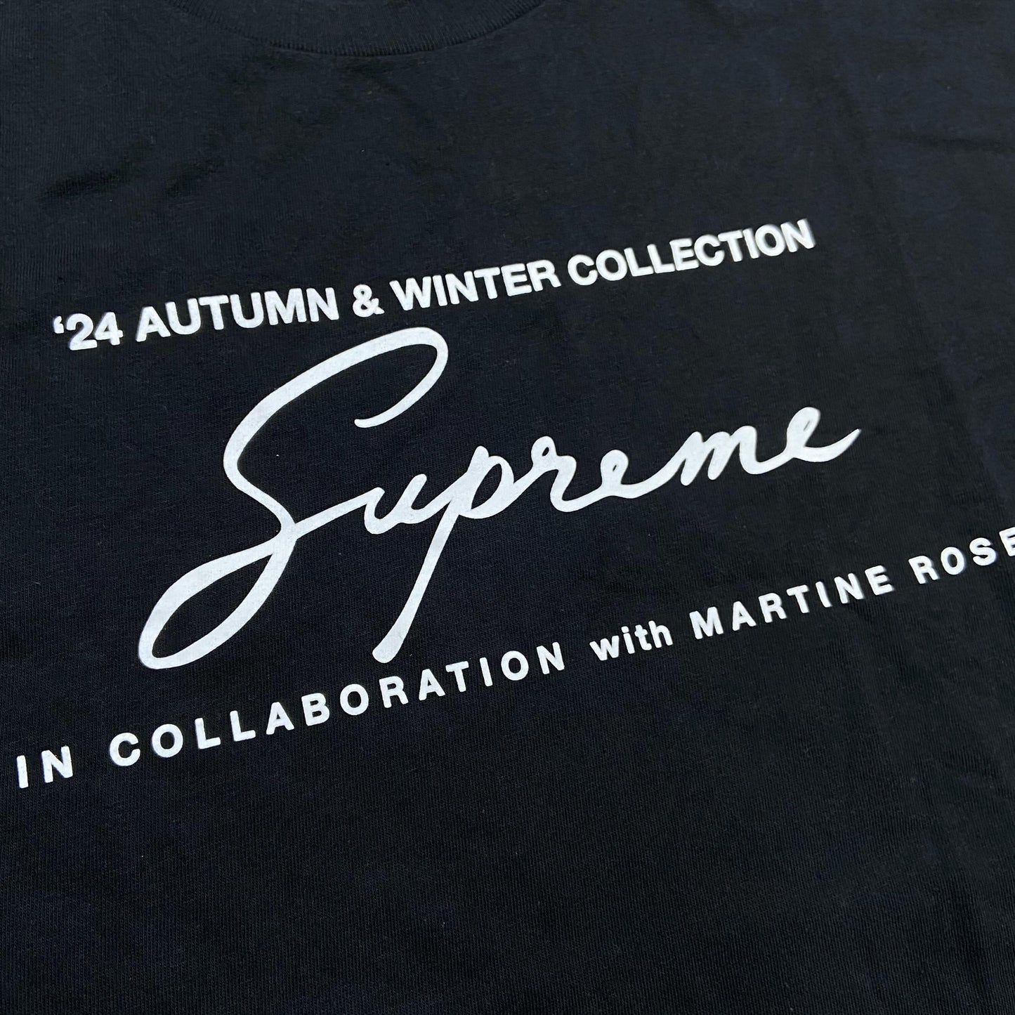 Supreme x Martine Rose Tee (Made in Honduras) Black (Display Item)