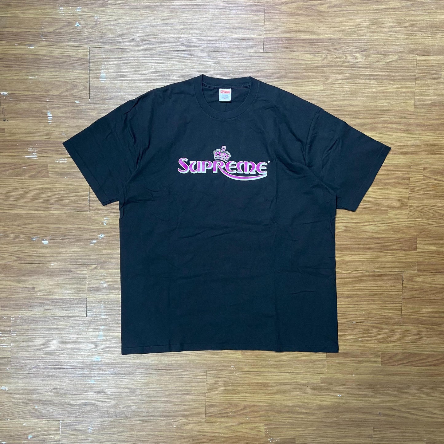 Supreme Crown Tee (Made in USA) Black (Display Item)