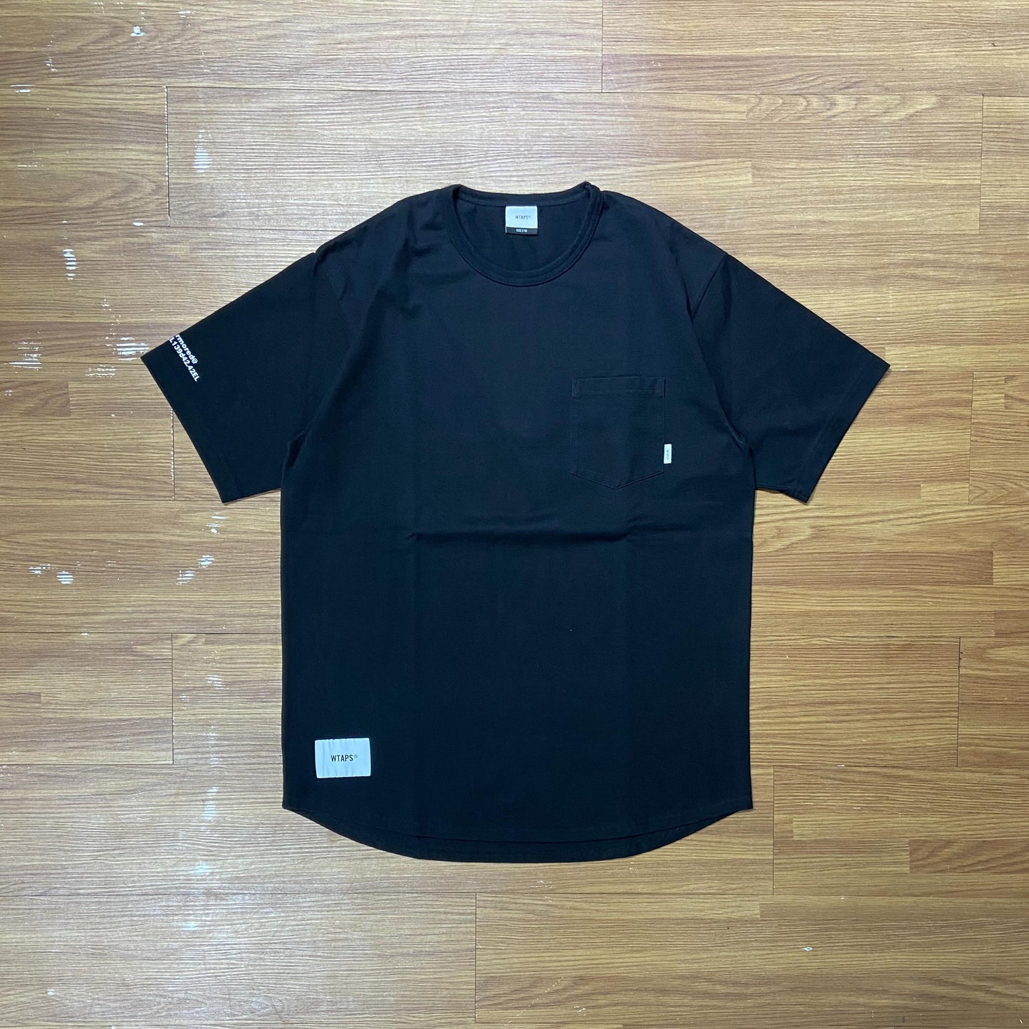 WTAPS BLANK POCKET SS GPS 03 / TEE. COPO (Made in Japan) Black (Display Item)