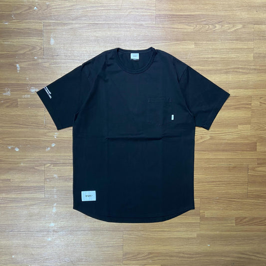 WTAPS BLANK POCKET SS GPS 03 / TEE. COPO (Made in Japan) Black (Display Item)