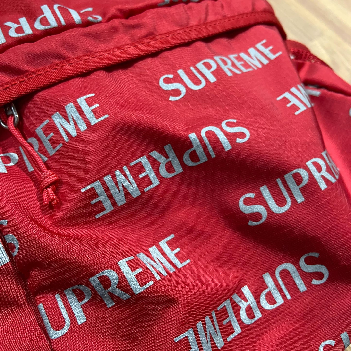 Supreme 3M Reflective Backpack Red (Used)