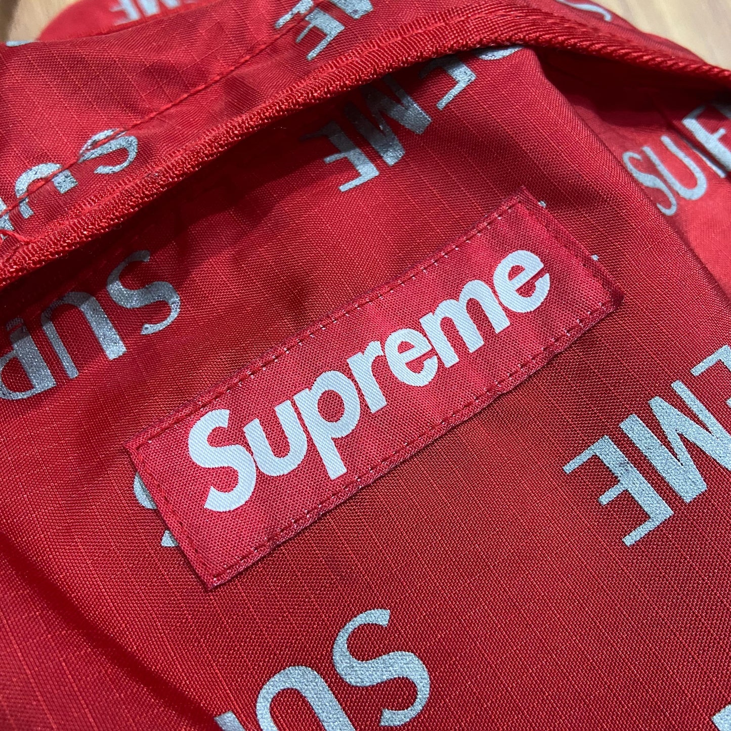 Supreme 3M Reflective Backpack Red (Used)