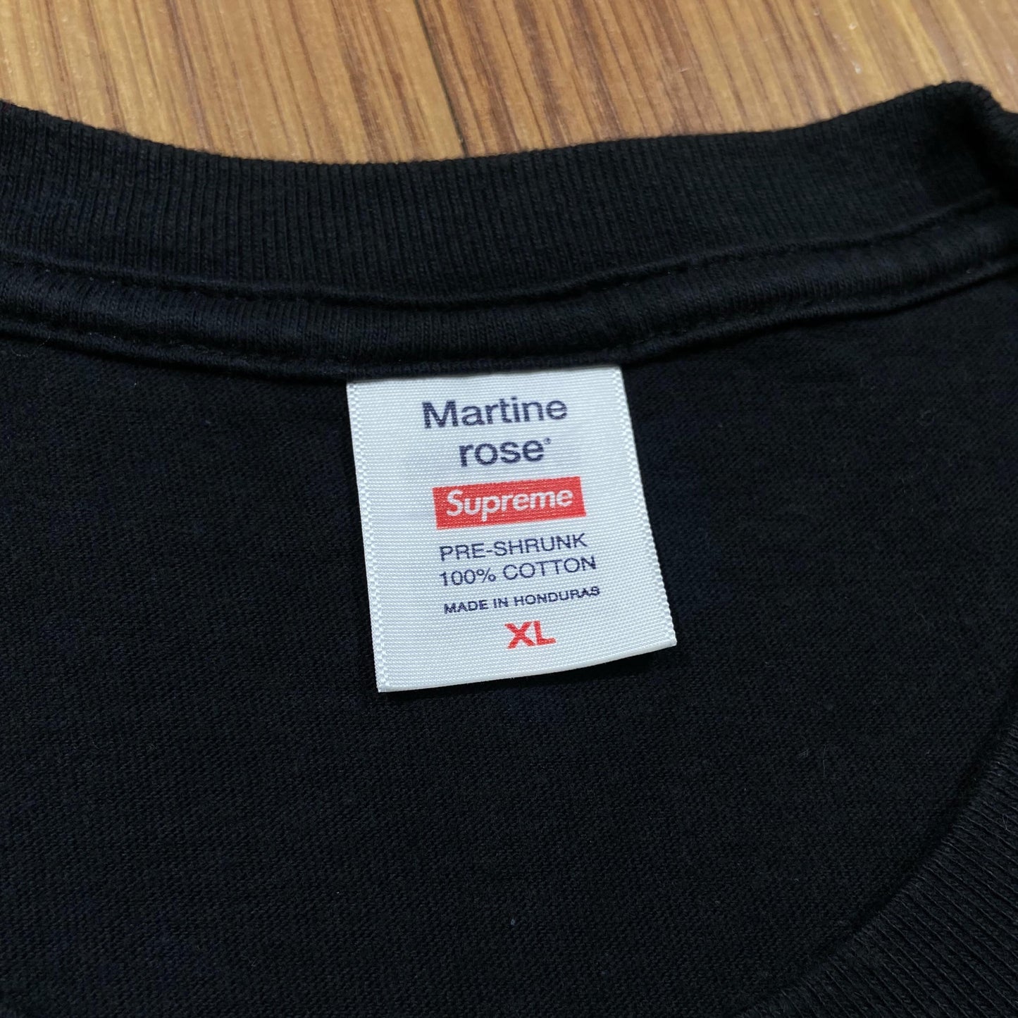 Supreme x Martine Rose Tee (Made in Honduras) Black (Display Item)