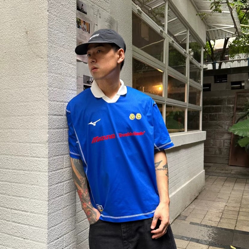 Preorder 預訂 Trouble Smile x Mizuno Polo Jersey “Blue” K2CA66I3