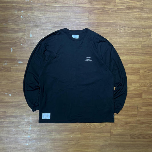 WTAPS AII 02 LS / COTTON. WUT (Made in Japan) Black (Display Item)
