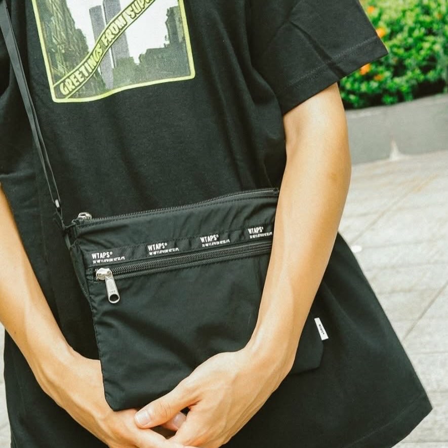 WTAPS SLING BAG / POLY. RIPSTOP BLACK