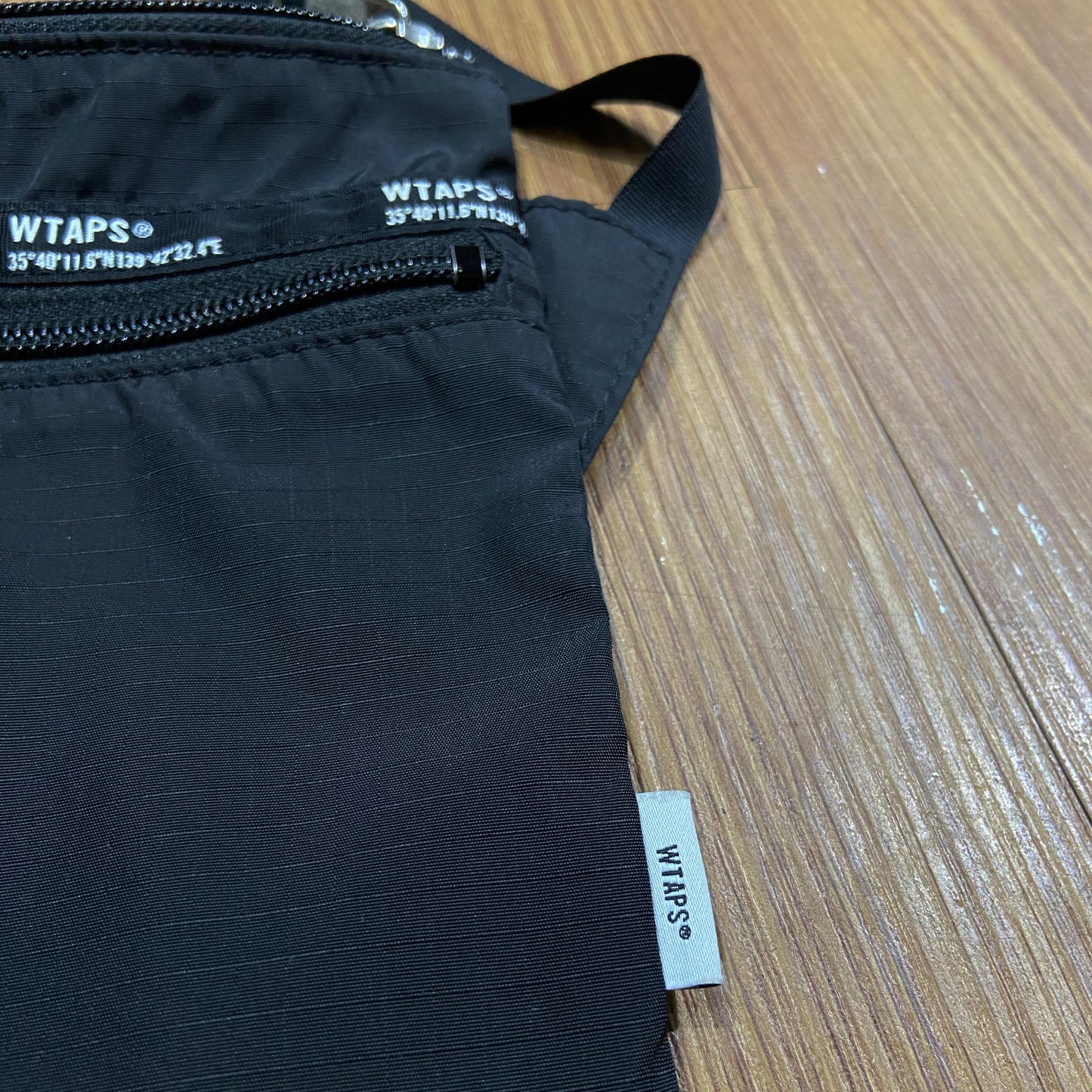 WTAPS SLING BAG / POLY. RIPSTOP BLACK