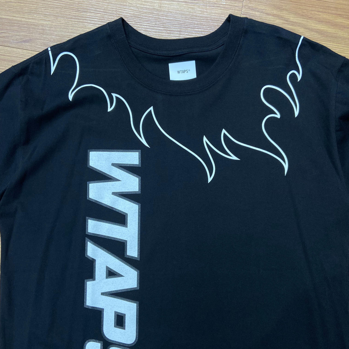 Wtaps Flame SS Tee (Made in Japan) Black 201PCDT-ST10S