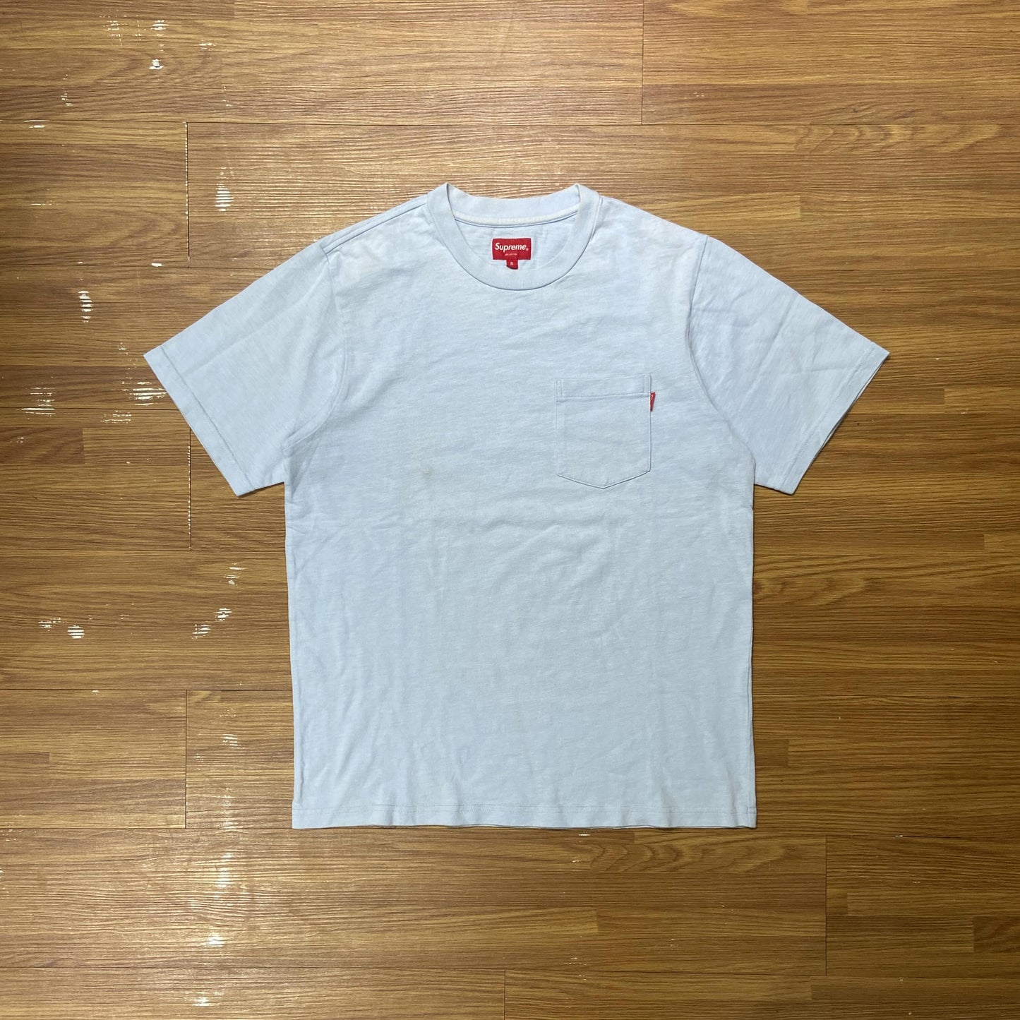 Supreme Pocket Tee SS Light Blue (Used)