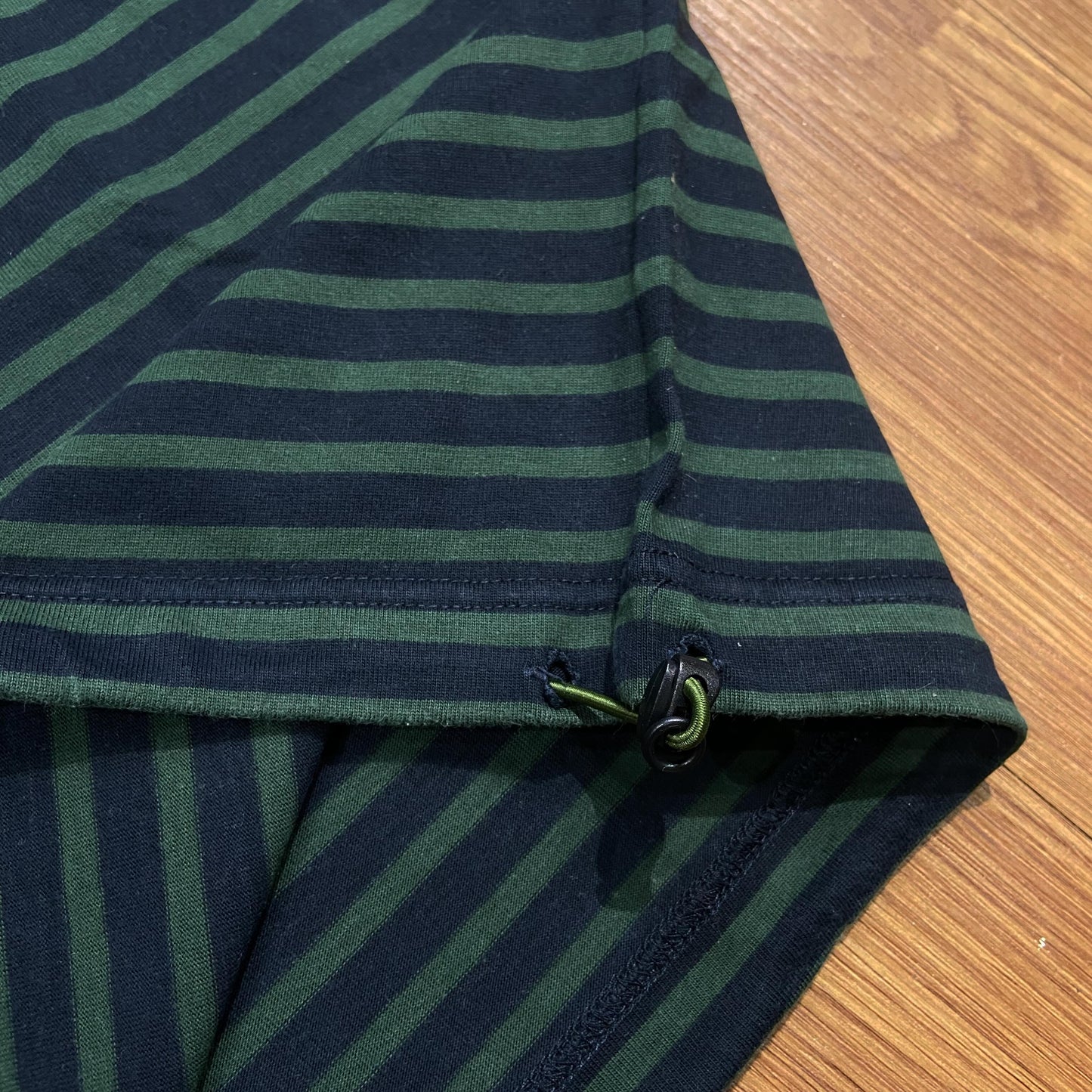White Mountainerring Striped Zip Pocket SS (Made in Japan) Olive Navy (Display Item)