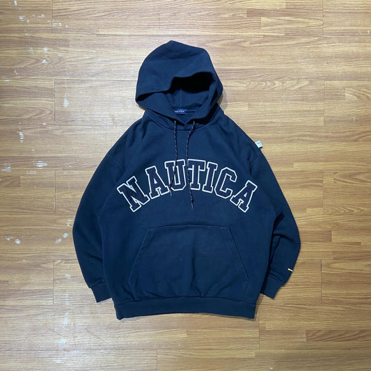 Nautica JP Arch Logo Hooded Sweatshirt Navy (Display Item)