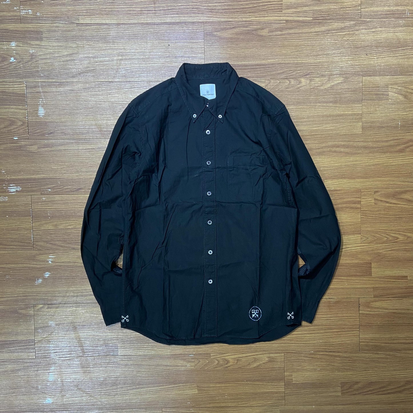 Uniform Experiment (UE) Mesh Sleeve Shirt LS (Made in Japan) Black (Used)