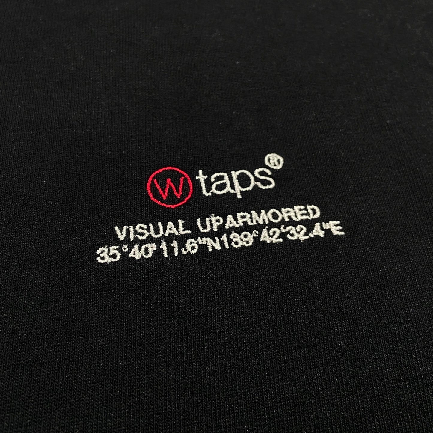 WTAPS DOT SIGHT SS / COTTON. TEE. (Made in Japan) Black (Display Item)