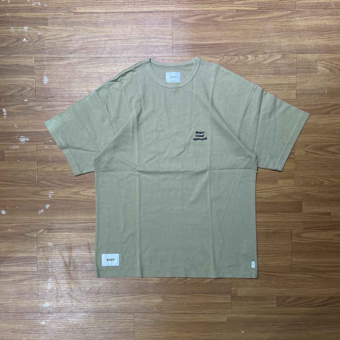 WTAPS LIM SS / COTTON. TEE. (Made in Japan) Olive Drab (Display Item)