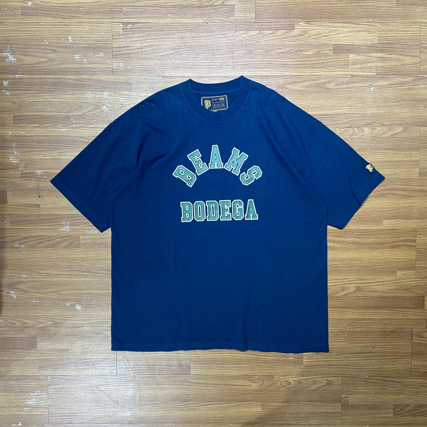 BEAMS x BODEGA “Easy Ivy” Logo Tee (Made in USA) Navy (Display Item)