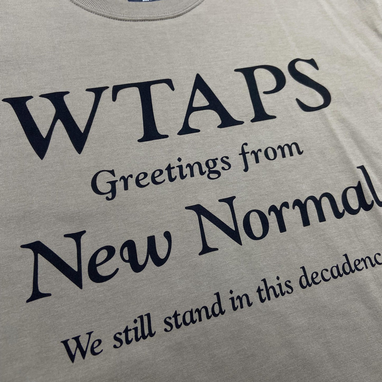 Wtaps New Normal SS Tee (Made in Japan) Beige 201PCDT-ST17S