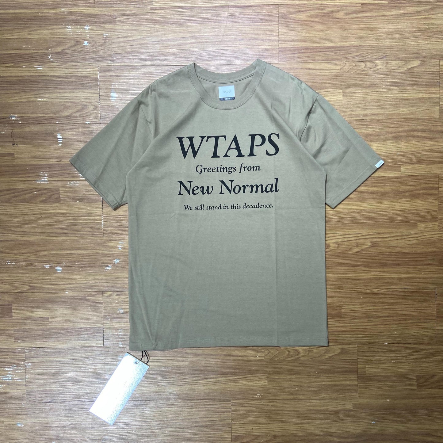 Wtaps New Normal SS Tee (Made in Japan) Beige 201PCDT-ST17S