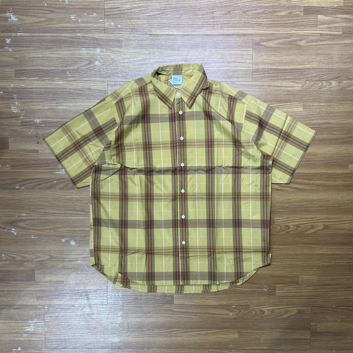 Max Focus 格仔 Shirt SS Brown