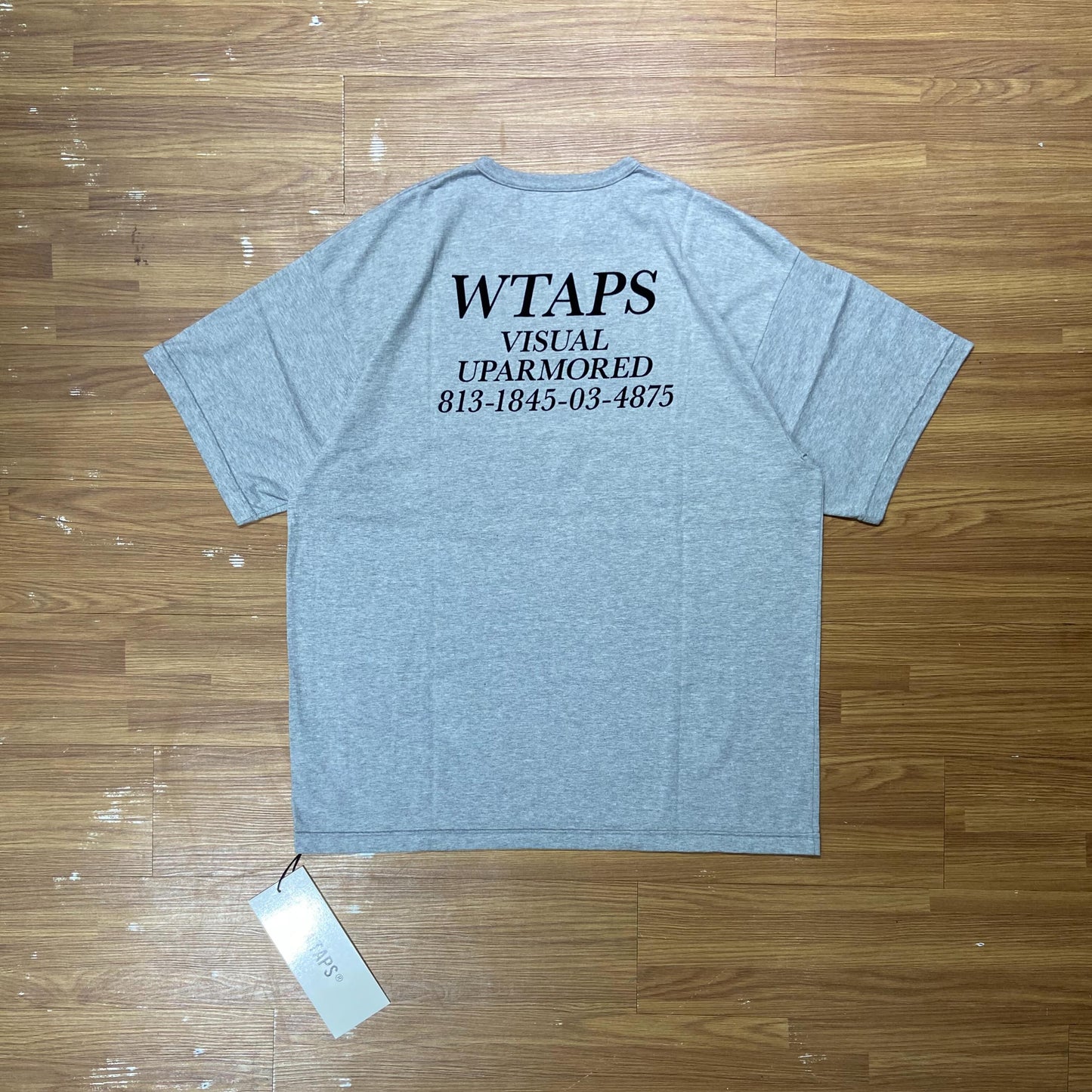 WTAPS ACADEMY SS / COTTON. CTPL (Made in Japan) Grey