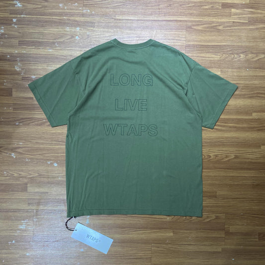 Wtaps LLW SS Tee (LONG LIVE WTAPS) (Made in Japan) Olive 231ATDT-STM09S