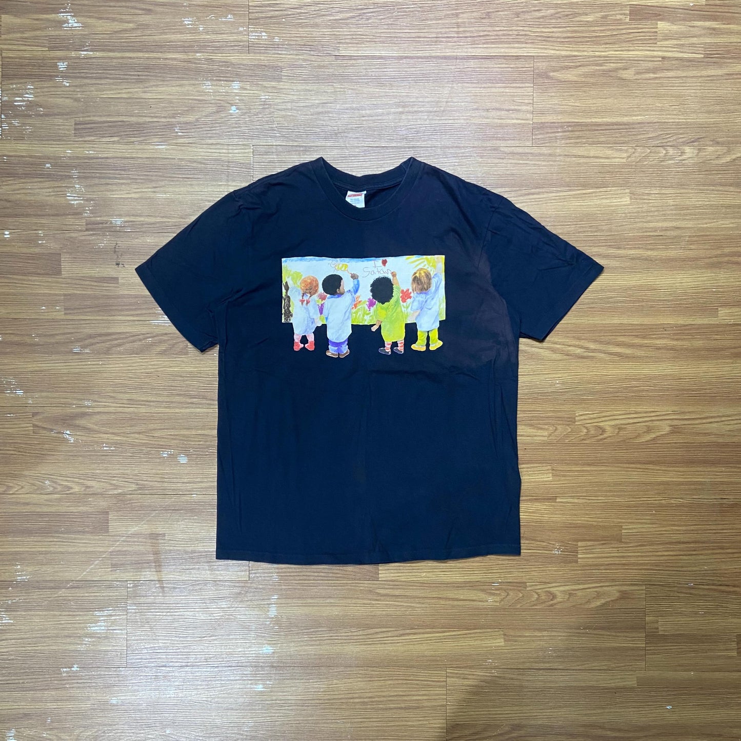 Supreme Kids Tee (Made in USA) Navy (Used)