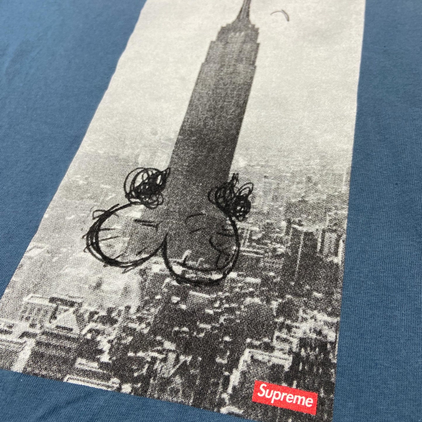 Supreme x Mike Kelley The Empire State Building Tee (Made in USA) Slate (Used)