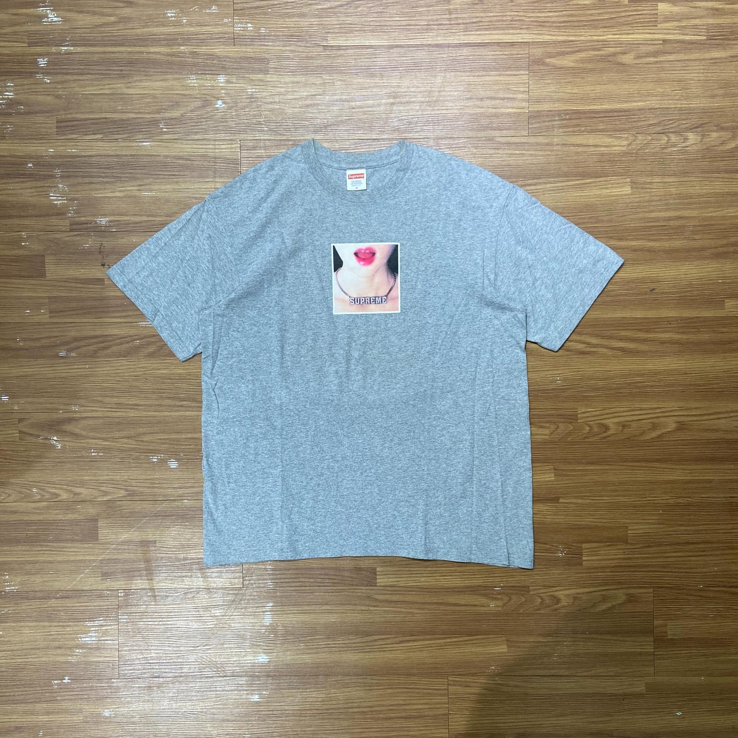 Supreme Necklace Tee (Made in USA) Grey (Used)
