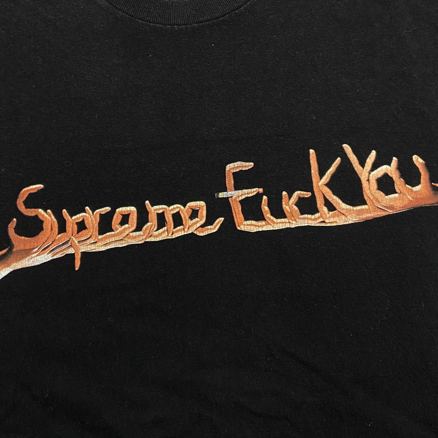 Supreme Fuck You Tee (Made in USA) Black (Used)