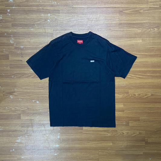Supreme Small Box 3M Reflective Logo Tee Navy (Used)