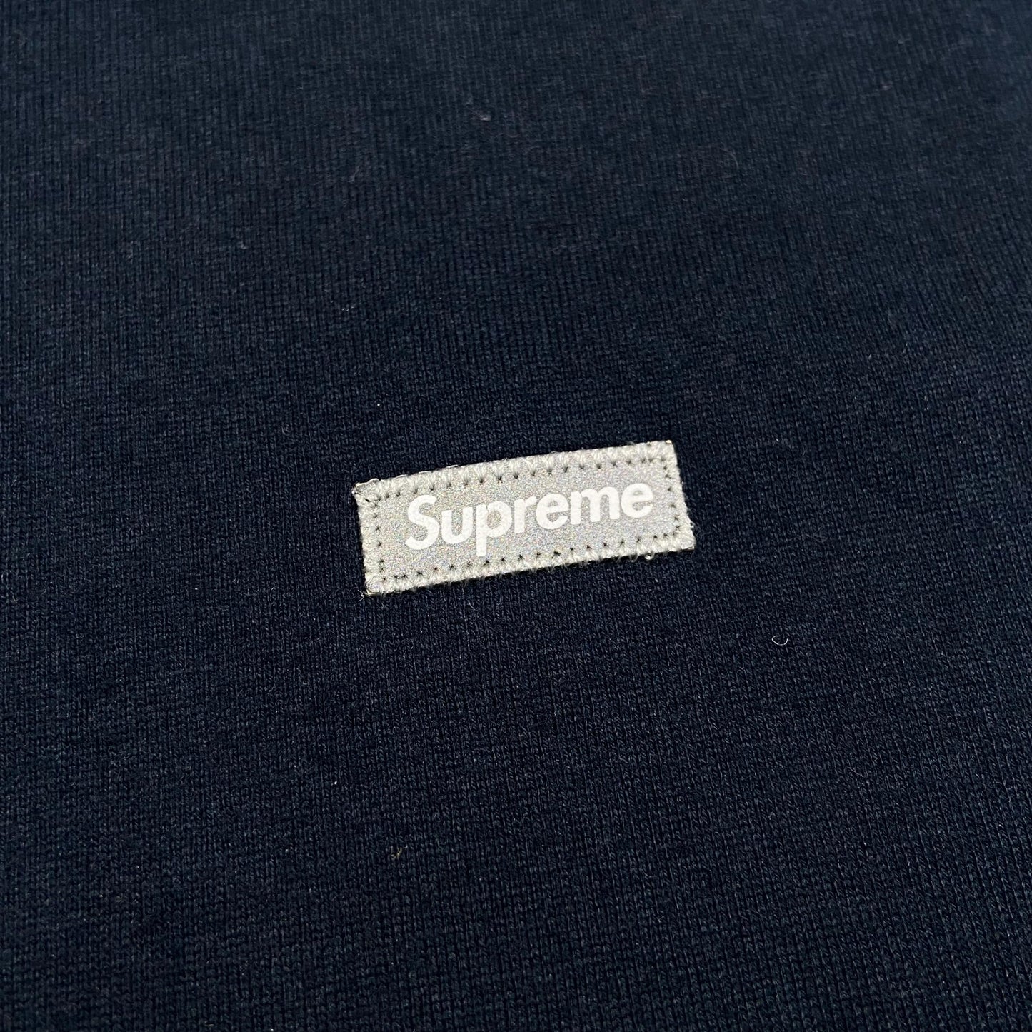 Supreme Small Box 3M Reflective Logo Tee Navy (Used)
