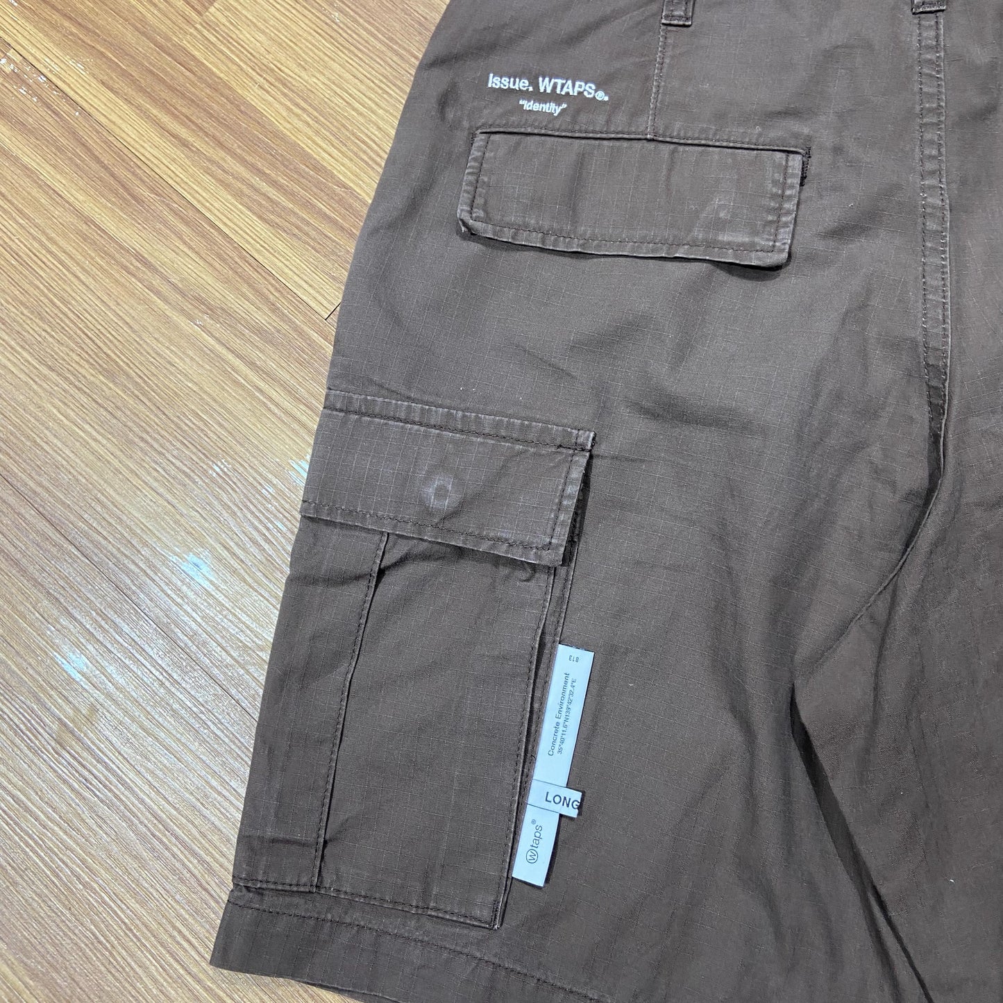 WTAPS MILS9601 JUNGLE SHORTS / COTTON. RIPSTOP IDENTITY (Made in Japan) Brown (Display Item)