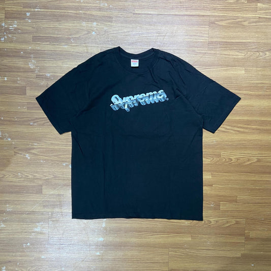 Supreme Chrome Logo Tee Black (Display Item)